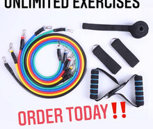Load image into Gallery viewer, Cloud9! Fitness 11pc Resistance Band Set
